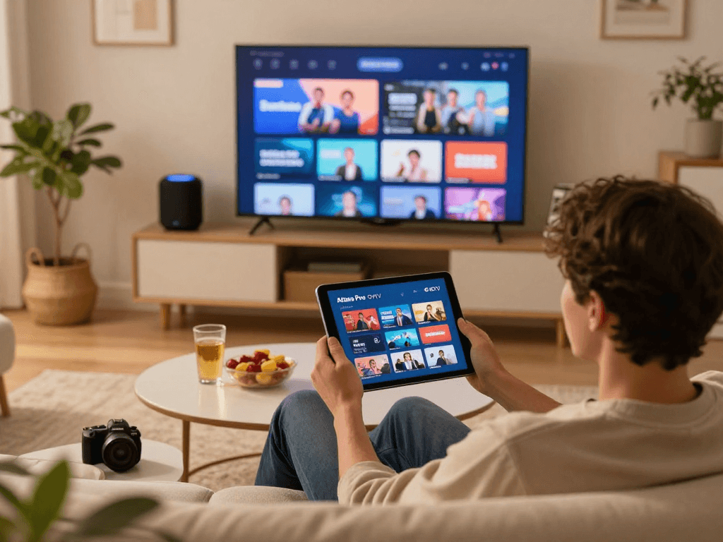 Profitez d’Atlas Pro ONTV pour regarder des films et des chaînes TV à domicile.
