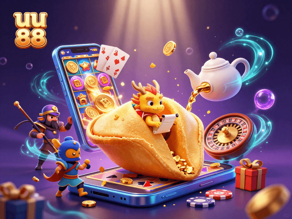 Experience the excitement of uu 88 with golden winnings, unique characters, and live casino action.